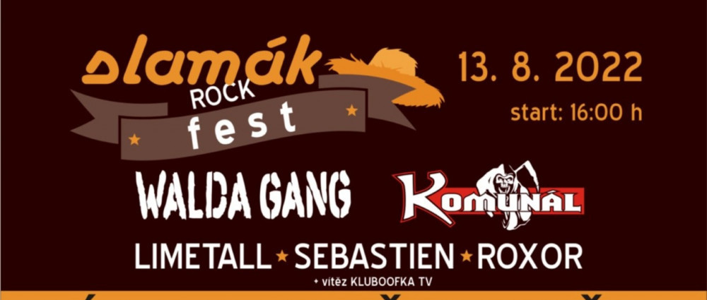 SLAMÁK ROCK FEST, 13.8.2022, Újezd u Přelouče