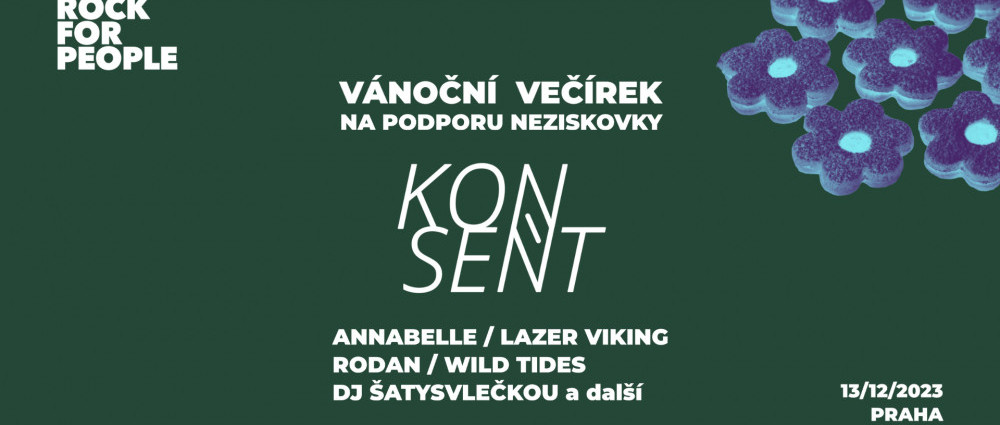 Rock for People zve na vánoční koncertní večírek na podporu neziskové organizace Konsent