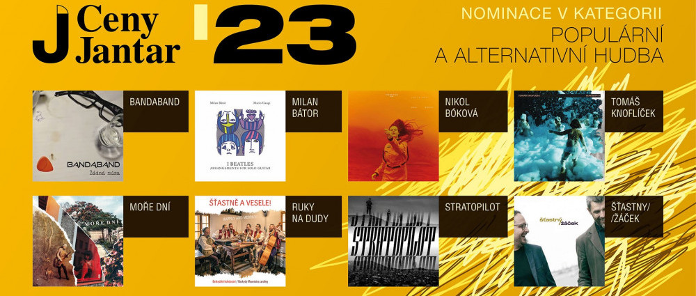 Ceny Jantar oznámily nominace v kategorii populární hudba
